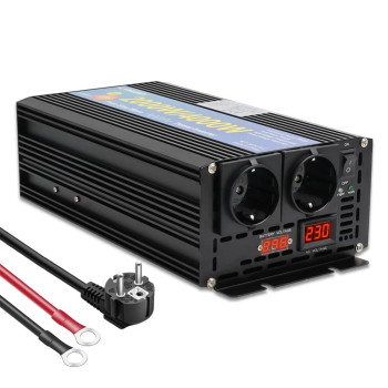 Інвертор перетворювач напруги Lvyuan 2000W 24-230v 2000/4000w чистий синус