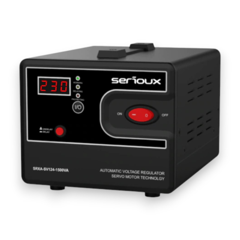 Стабілізатор напруги Serioux SRXA-SV124-1500VA 1500VA 900W 150Vac-260Vac