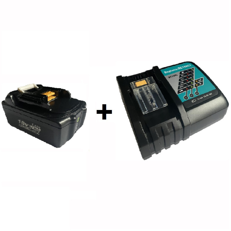 Набір акумулятора та зарядного пристрою Makita Aeboren bl1850b + Vanon DC18RCT Набір акумулятора та зарядного пристрою Makita Aeboren bl1850b + Vanon DC18RCT