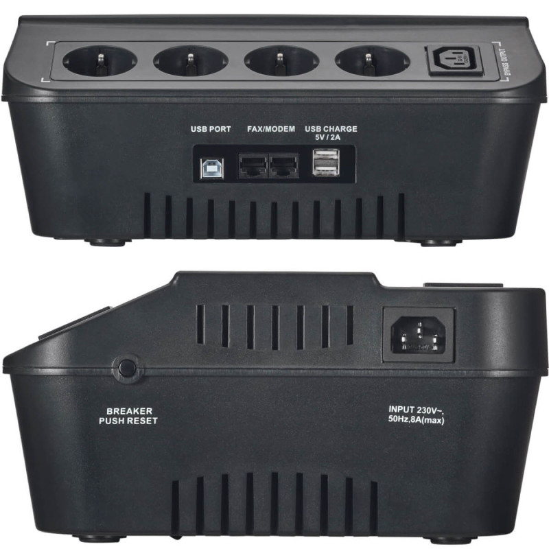 Лінійно-інтерактивний ДБЖ Accurat Flux 850 850VA 510W 165Vac-275Vac