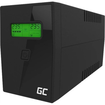 Лінійно-інтерактивний ДБЖ Green Cell 600VA UPS01LCD 600VA 360W 162Vac-290Vac