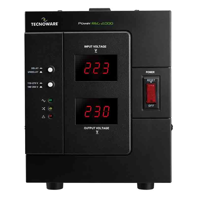 Стабілізатор напруги Tecnoware Power Reg 2000 2000VA 1600W 150Vac-270Vac