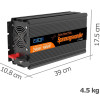 Інвертор перетворювач напруги Edecoa Spannungswandler 12-230v 2500/5000w чистий синус (пульт дистанційного керування) Інвертор перетворювач напруги Edecoa Spannungswandler 12-230v 2500/5000w чистий синус (пульт дистанційного керування)