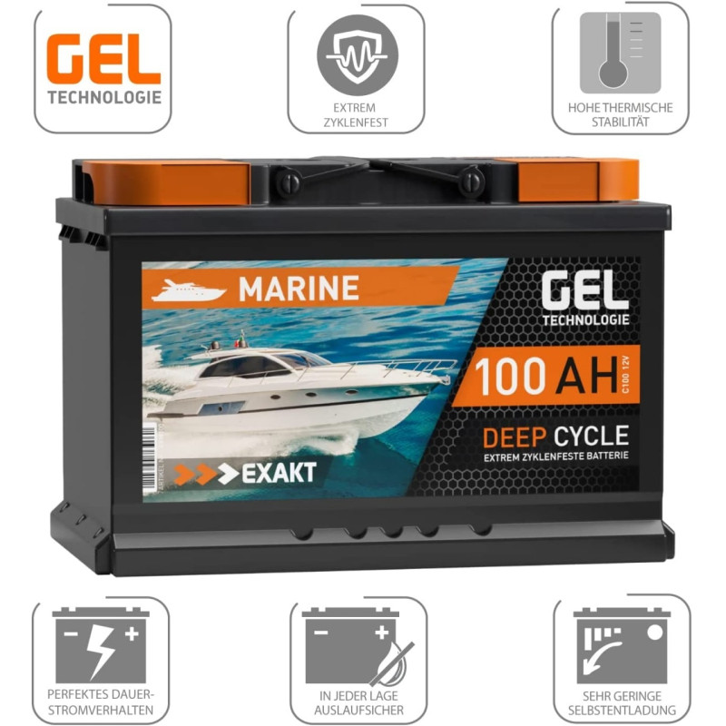 АКУМУЛЯТОР ГЕЛЕВИЙ EXACT C100 100АH/12V GEL АКУМУЛЯТОР ГЕЛЕВИЙ EXACT C100 100АH/12V GEL