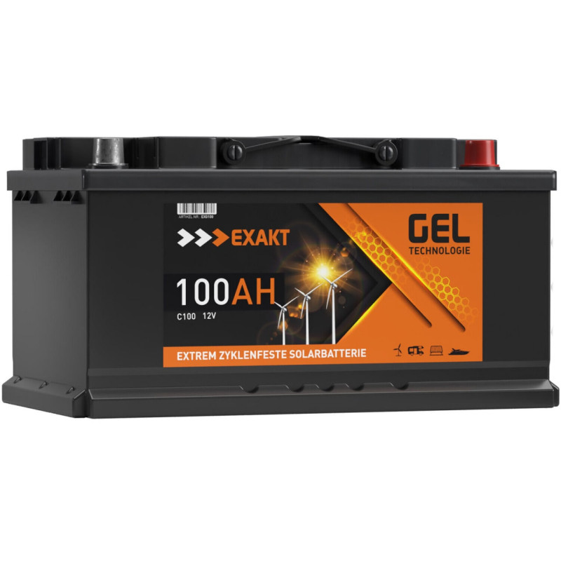 Акумулятор гелевий EXACT C100 Solar Batterie 100Аh/12V GEL Акумулятор гелевий EXACT C100 Solar Batterie 100Аh/12V GEL