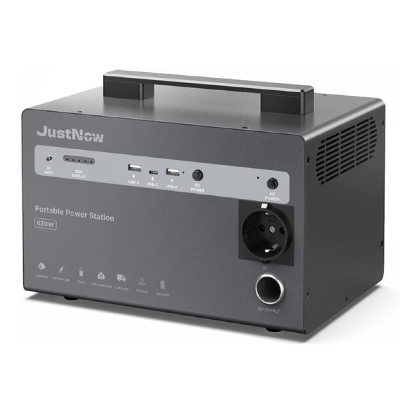 Зарядна станція JustNow JNB600 630W 460Wh LiFePO4 Refurbished Зарядна станція JustNow JNB600 630W 460Wh LiFePO4 Refurbished