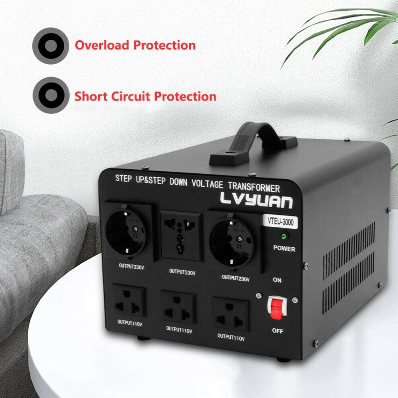 Перетворювач напруги LVYUAN VTEU-5000 3000Вт 110В/220В Перетворювач напруги LVYUAN VTEU-5000 3000Вт 110В/220В
