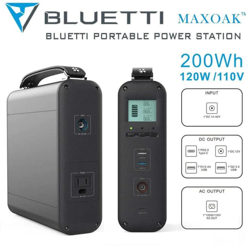 Зарядна станція Maxoak Bluetti AC20 200Вт-год/120Вт Зарядна станція Maxoak Bluetti AC20 200Вт-год/120Вт