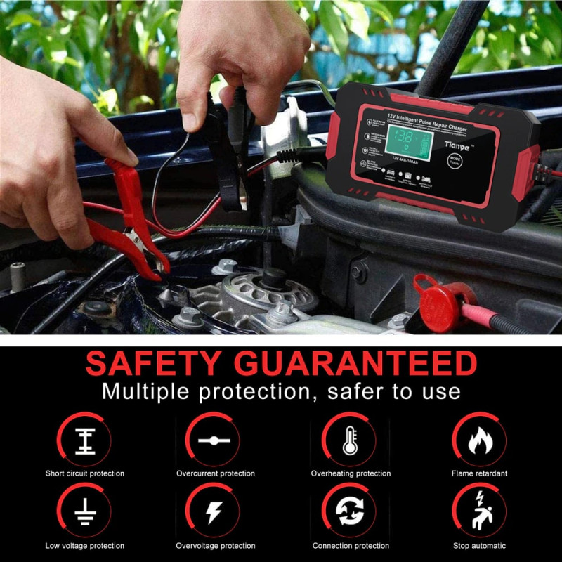 Інтелектуальний зарядний пристрій 12V 6A RJTianye RJ-C120501A Інтелектуальний зарядний пристрій 12V 6A RJTianye RJ-C120501A