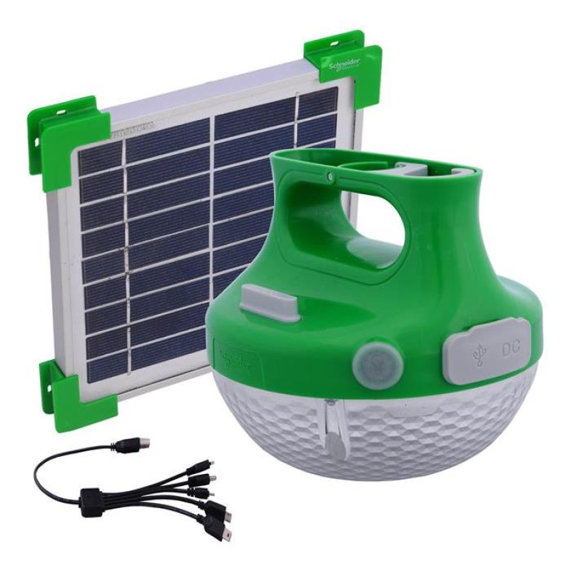 Лампа 12W повербанк з сонячною панеллю Schneider Electric Mobiya AEP-LB01-SU12W Лампа 12W повербанк з сонячною панеллю Schneider Electric Mobiya AEP-LB01-SU12W