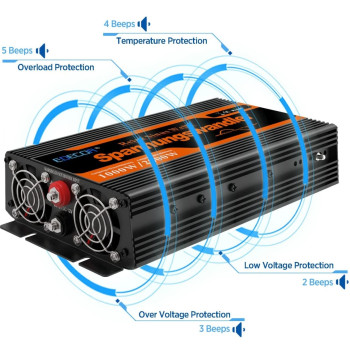 ІНВЕРТОР ПЕРЕТВОРЮВАЧ НАПРУГИ SPANNUNGSWANDLER 12-230V 1000/2000W ЧИСТИЙ СИНУС
