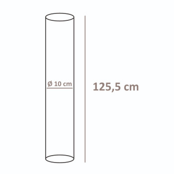 Змінна скляна трубка Zelsius | Ø 10 x (В) 125,5 см