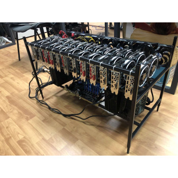 Майнінг ферма на 12 відеокарт RX 570 4ГБ