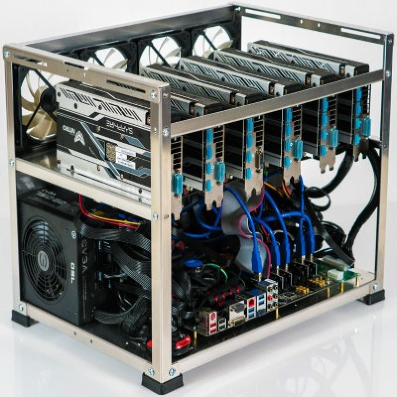 Майнінг ферма на 6 відеокарт RX 470/570 4ГБ Майнінг ферма на 6 відеокарт RX 470/570 4ГБ