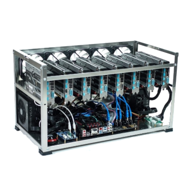 Майнінг ферма на 7 відеокарт RX 470 4ГБ