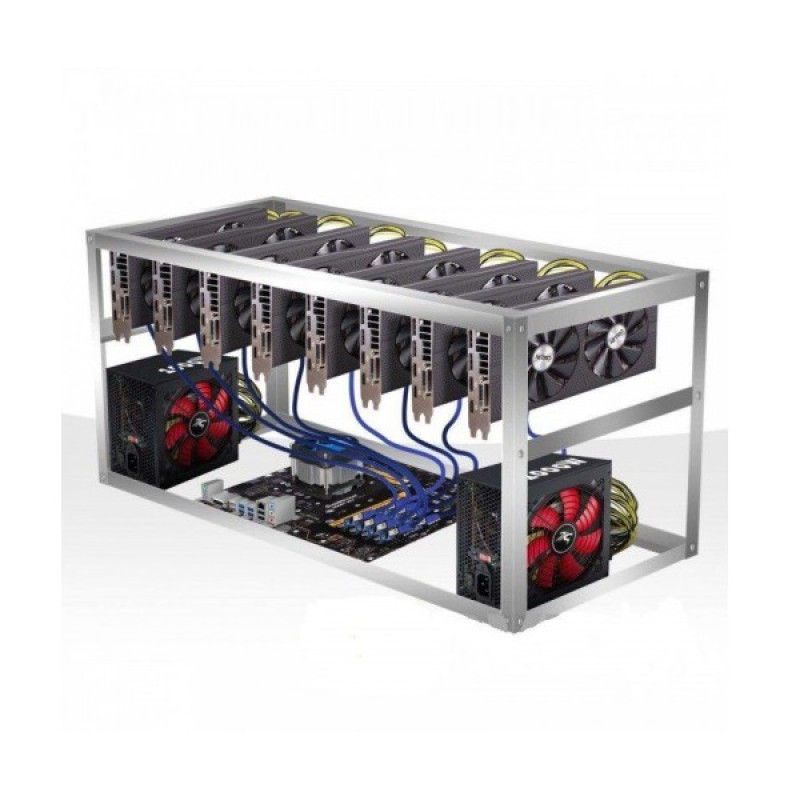 Майнінг ферма на 8 відеокарт RX 470 4ГБ