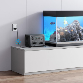 Набір - Зарядна станція Bluetti EB3A 600W 268Wh (USA версія 110V) + перетворювач напруги 110V / 220V